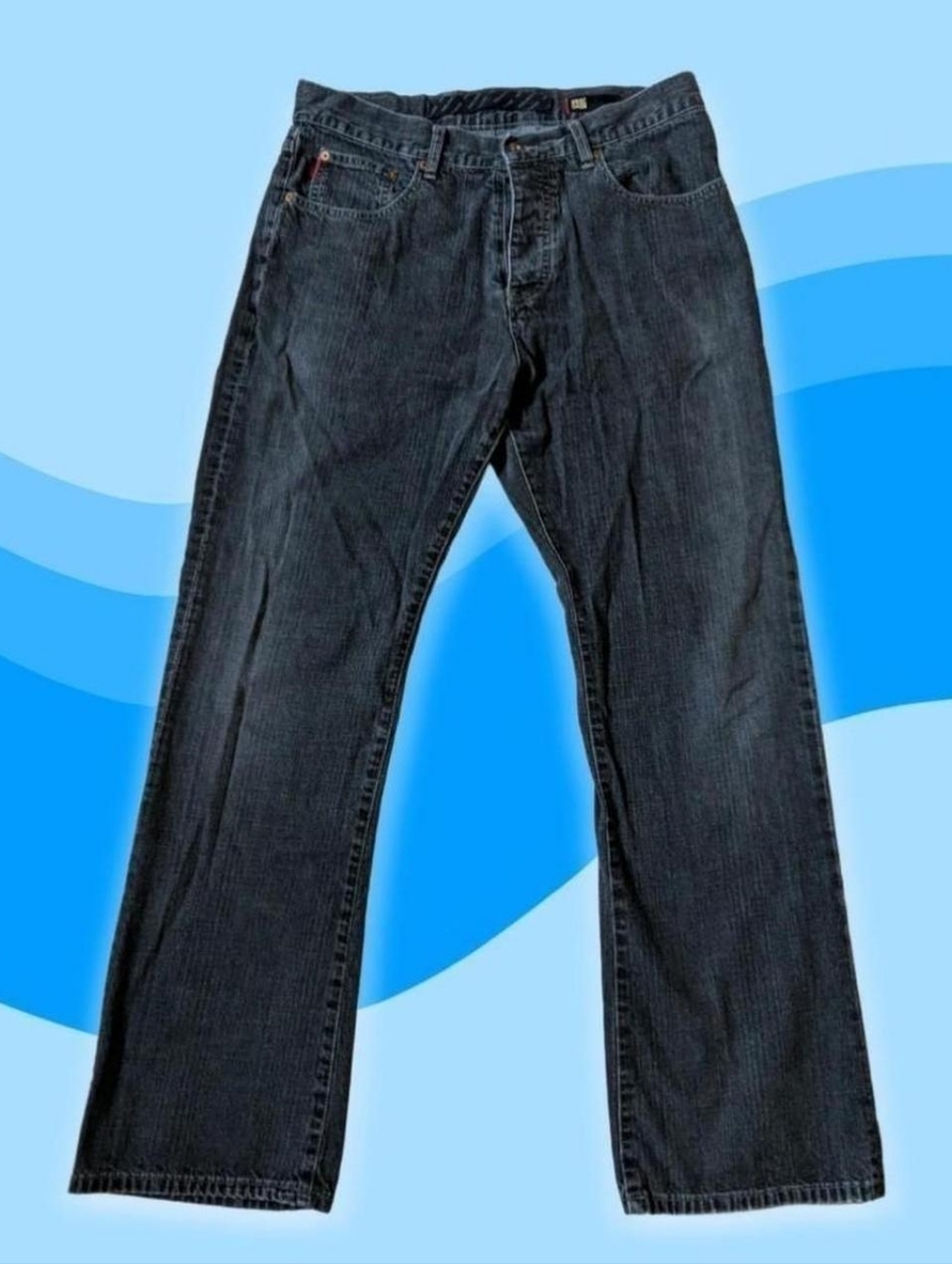 Reunion Faded Bootcut High Rise Jeans - black - size 33/32